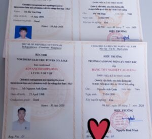 Làm Bằng Cao Đẳng Điện  Lực Miền Bắc Chất Lượng